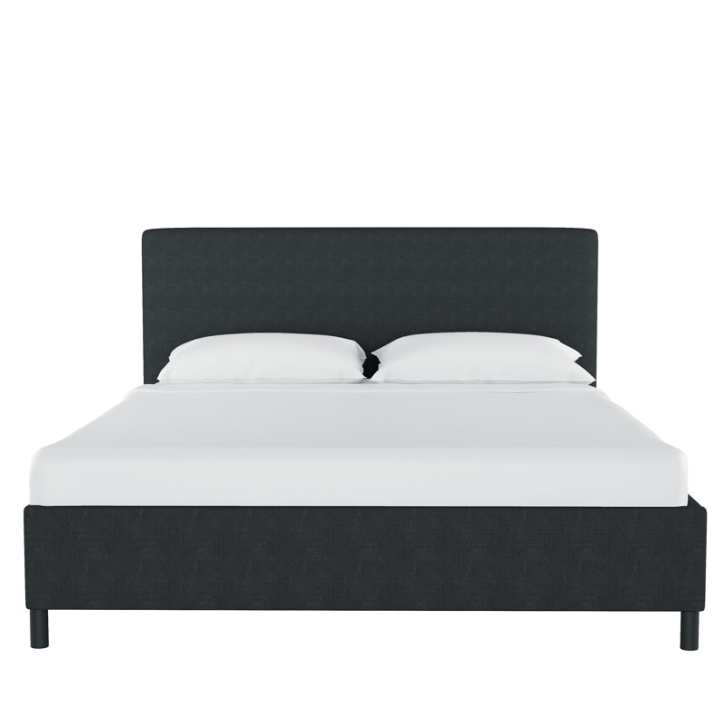 Lit tapissier Eisley, Classic Linen Black, Full / Double