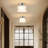 Mid-Century Modern Light Fixture,Kitchen Lighting Fixtures Ceiling, Rustic Small Ceiling Light for Kitchen,Porch,Entryway,Closet