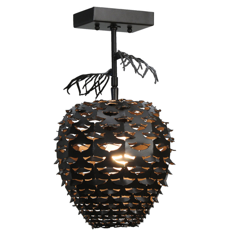 Rustic Lodge 1 - Light Semi Flush Mount