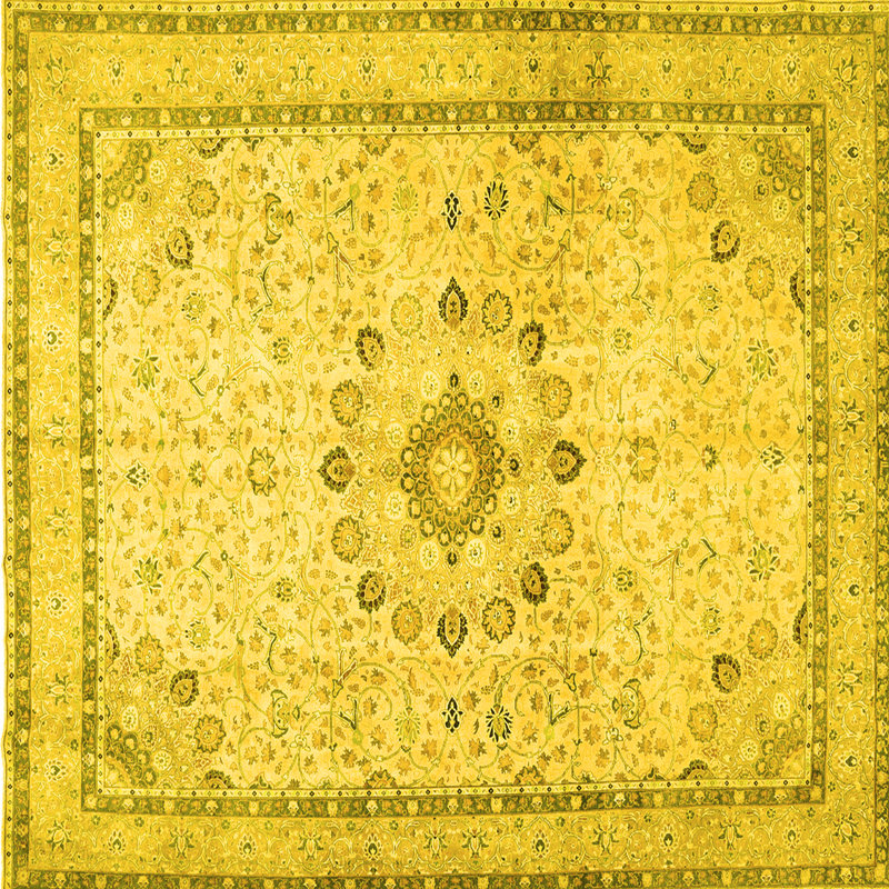 Maylyn Washable Oriental Indoor Rug, Square 5'