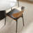 5Pcs Modern Pedestal Round Dining Kitchen Table With Metal Upholstered Chairs-538037976-538037975-538037973
