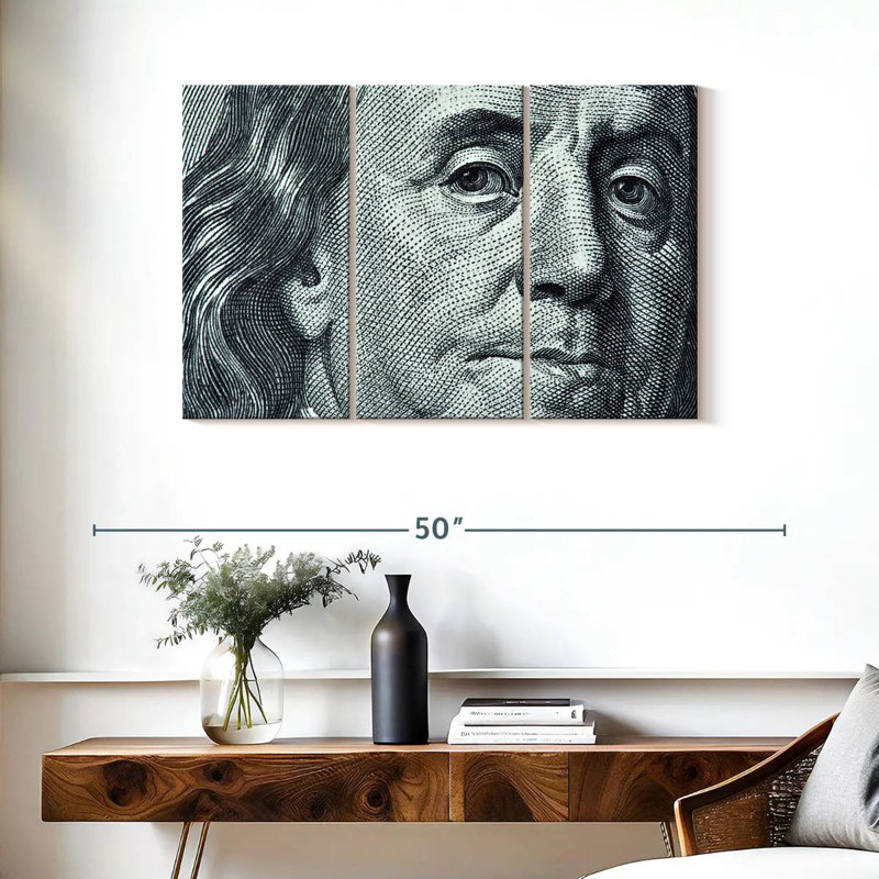 Leisha Benjamin Franklin, 24" H x 38" W