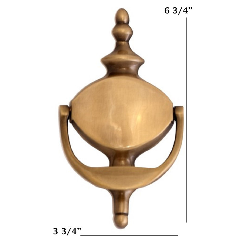 Brass Door Knocker, Antique Brass