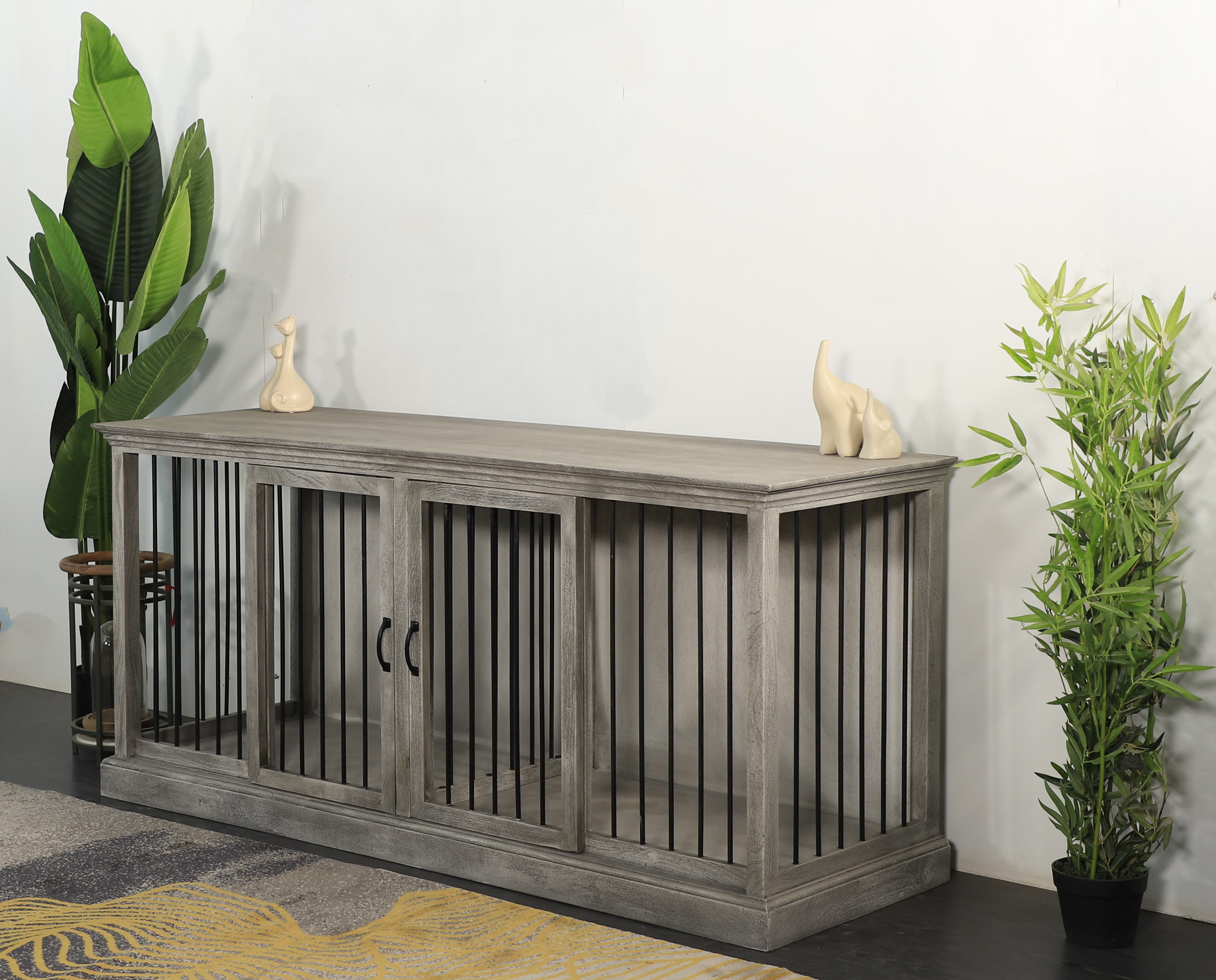 Archie & Oscar™ Keifer Double Wide Sliding Door Dog Crate With