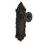 Victorian Plate with Crystal Black Door Knob-1764618469