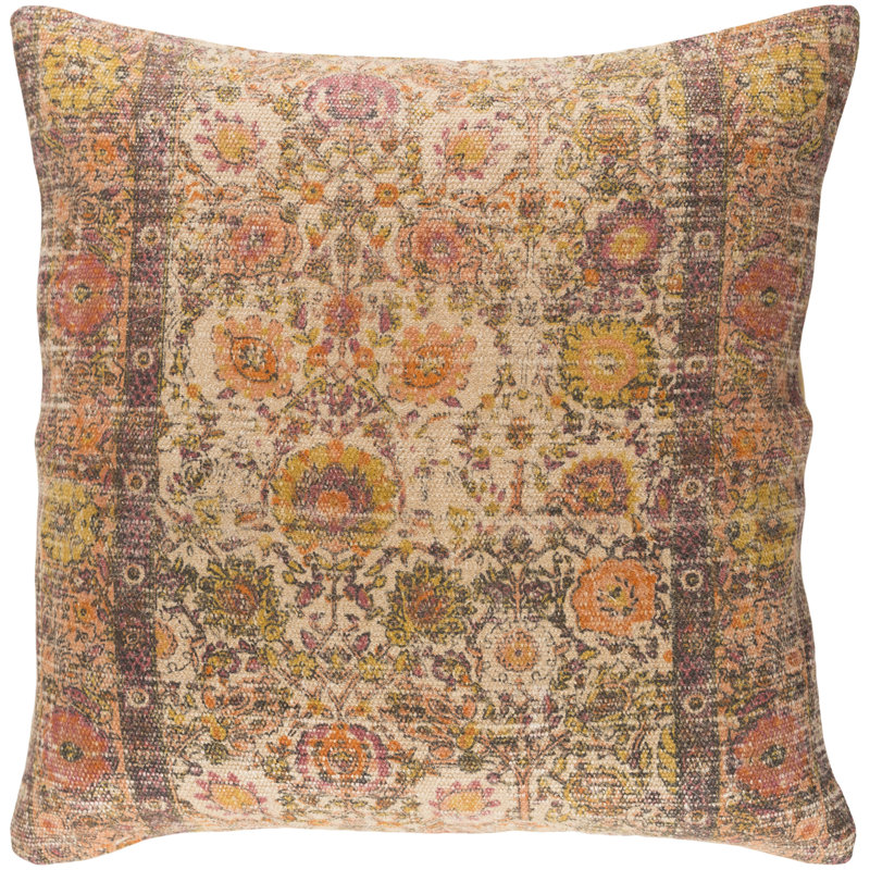Shadi Throw Pillow, Black, 30" H x 30" W x 4" D, Polyester