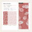 Papier peint floral rose et blanc Blush