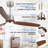 Bobe 52'' Ceiling Fan with LED Lights