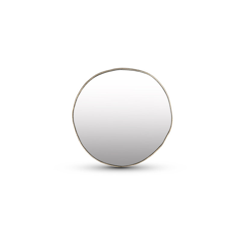 Miroir mural rond en métal, 35 po x 35 po