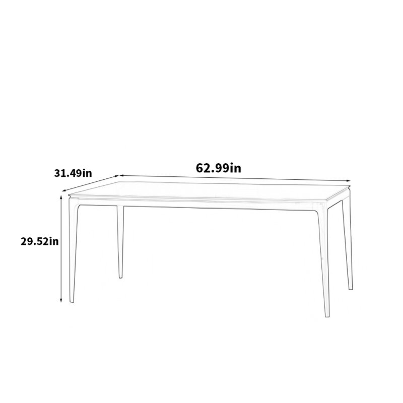 Deno, 29.52"H x 62.99"L x 31.49"W