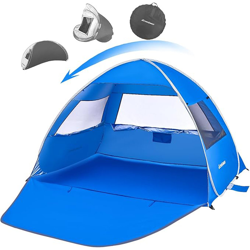 Abri de plage pour 3/4 personnes, parasol portatif