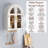 Arched Bathroom Wall Cabinet, Roman Column Design, 23.6" Wide Over-The-Toilet Medicine Cabinet With Full Doors,Magnetic Door Catch-1448671217