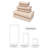 Cotton Ultra-Soft Plush Absorbent Quick Dry Bathroom Towel Set,  (Sand Beige, 6 Pcs Towel Set)