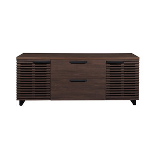 Bureau de direction avec armoire G / D, brun - boîte 2 de 2 armoire