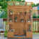 57.9" W x 28.5" D Wooden Greenhouse with Openable Roof and Lockable Door