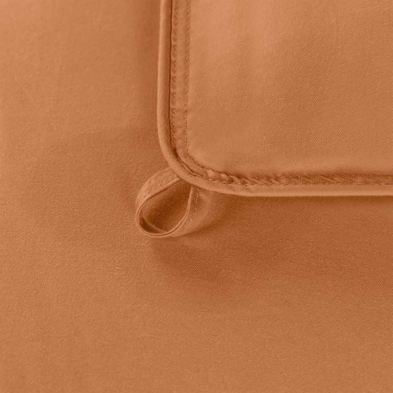 Classic All Season Reversible Medium Weight Hypoallergenic Down Alternative Comforter, Dusty Orange