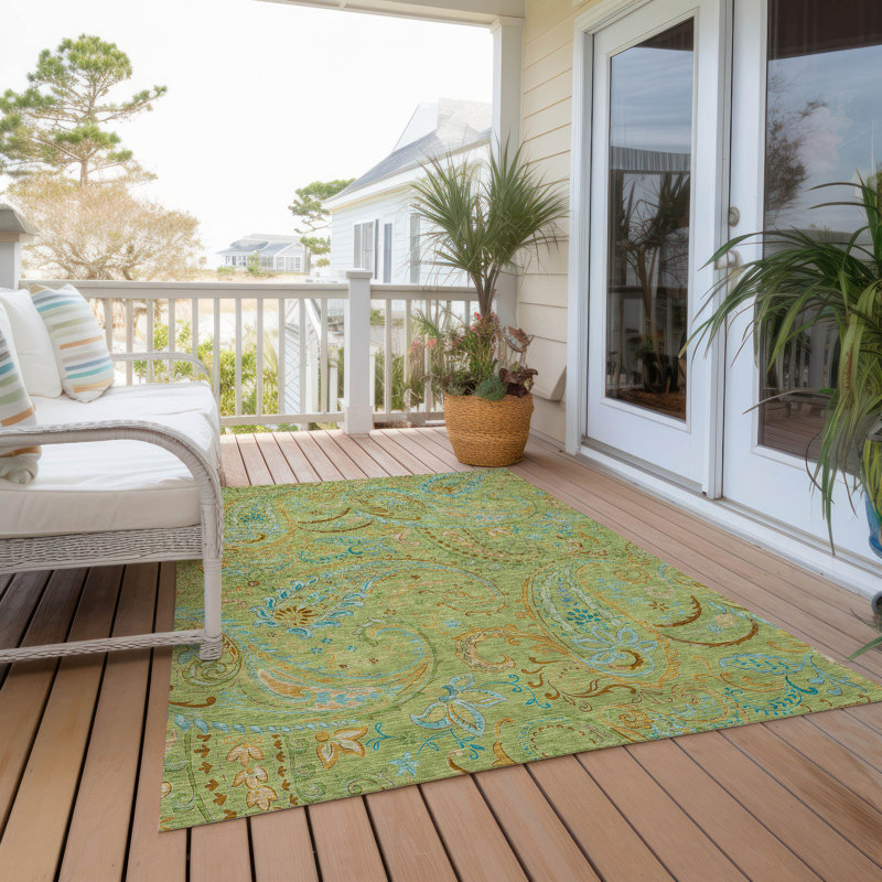 Tapis intérieur / extérieur Kinslee, Rectangle 3 pi x 5 pi