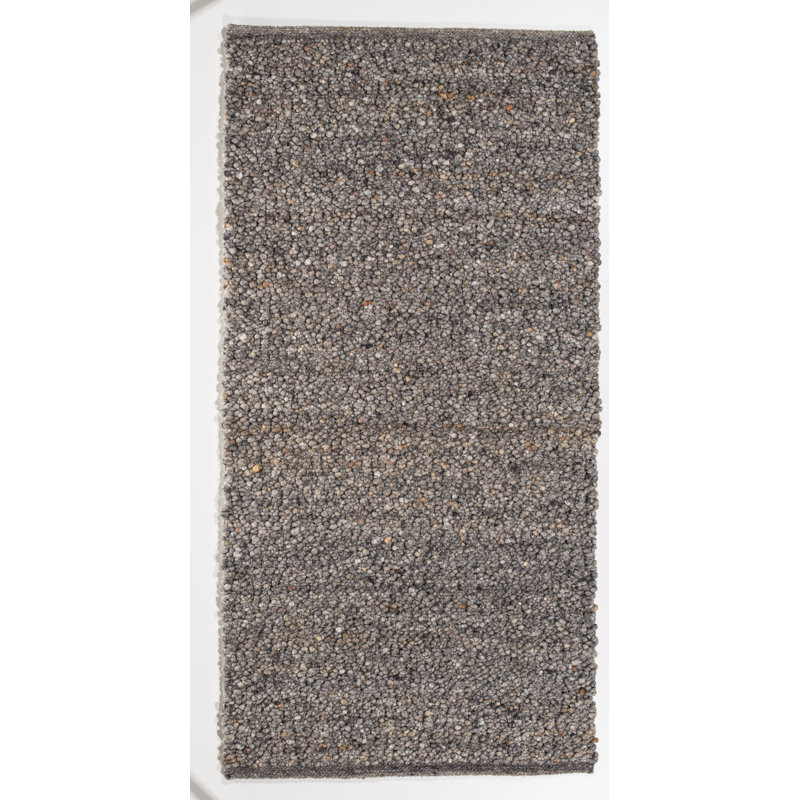 Estevan Solid Colour Wool Area Rug, Rectangular 170 x 240cm