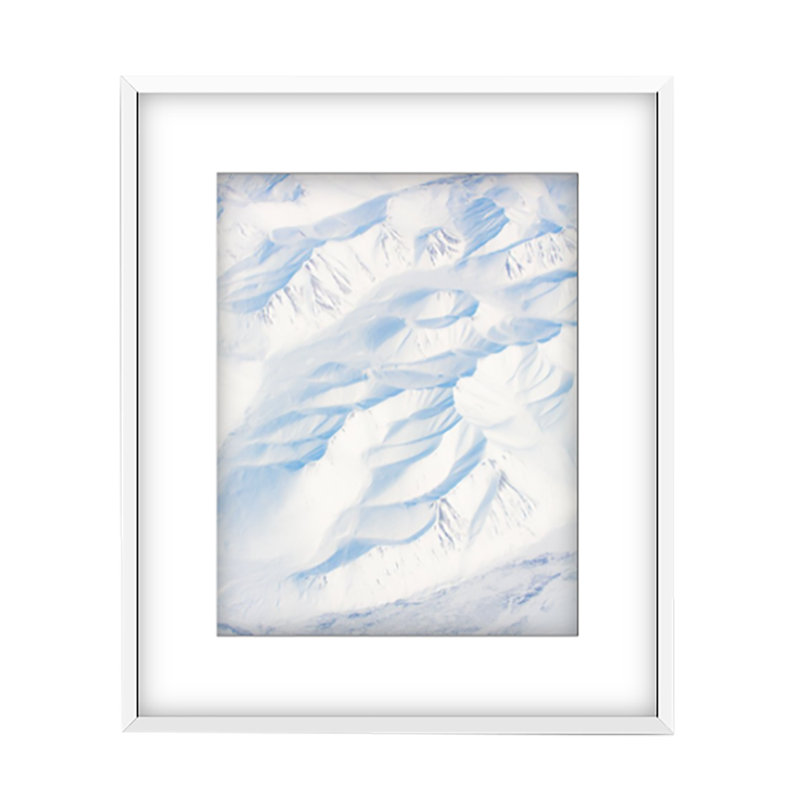 Sucre Print by Francis Augustine, 27" H x 18" W x 0.8" D, White Framed Paper, White