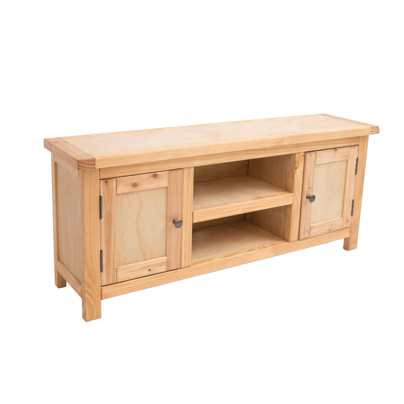 Abiorn TV Stand for TVs up to 55", Waxed/Brass