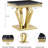 Ottavia Black and Gold End Table -1178484709