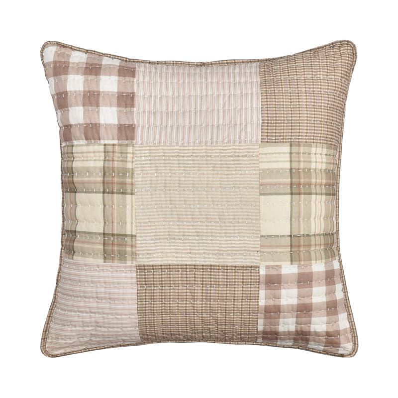 Coussin décoratif matelassé carré 20 po Melrose