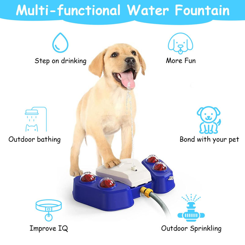 Pet Fountain, White/Blue