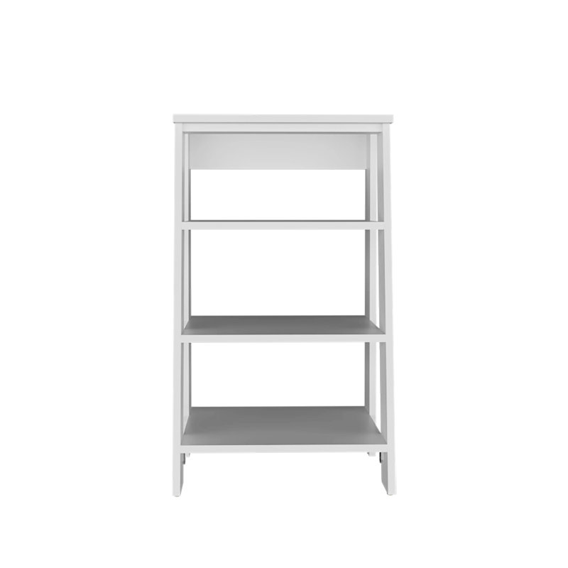 Charming White Bathroom Storage Shelf With 4 Shelves For Functional Organization Stylish Functionality