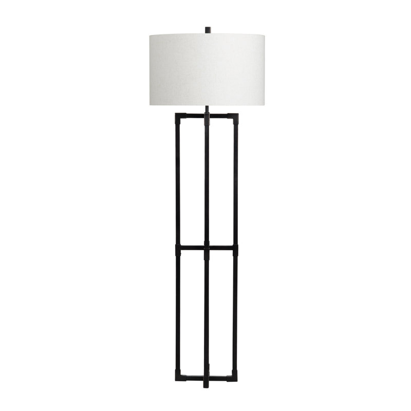 Lampe sur pied en métal avec abat-jour 61,5 "H