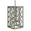 Elegant 6-Light Lantern Rectangle Chandelier