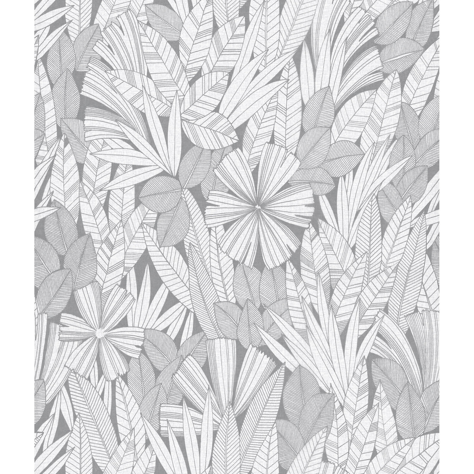 Avellana Botanical Wallpaper, Gray