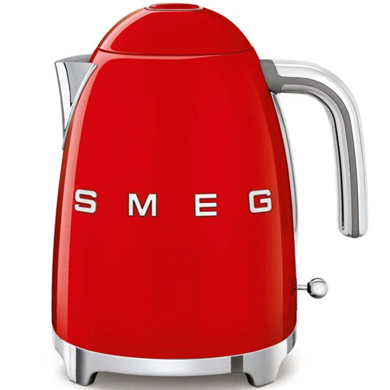 SMEG 50's Retro Style Aesthetic 7-Cup Kettle, Red