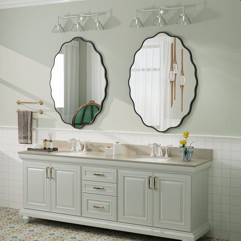 Miroir mural Amara Wavy, 40 po x 30 po