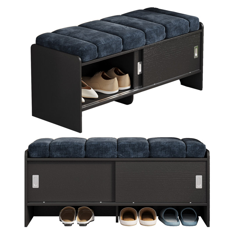 Polyester Upholstered Storage Bench