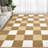 Washable Rug Non Slip Modern Checkered Plaid Hallway Living Room Rug with Rubber Backing Carpet for Kitchen Laundry Entryway-761538202-761538210