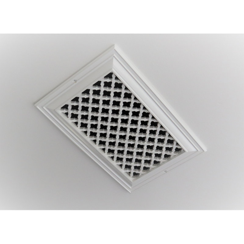 Grille murale en résine non finie - à peindre, 8 po x 4 po