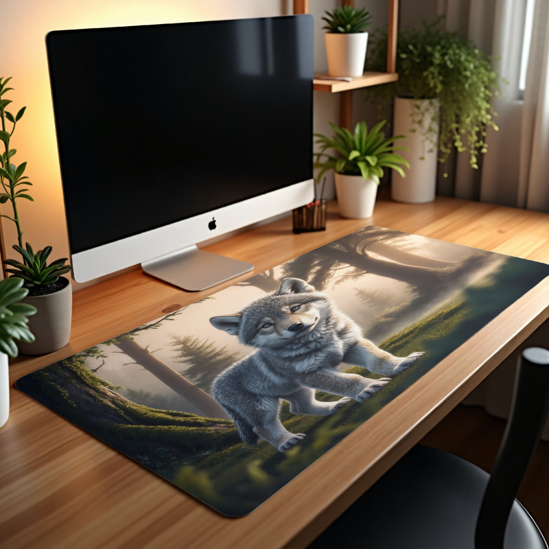 Polyester Desk Pad, 14.4x12.1