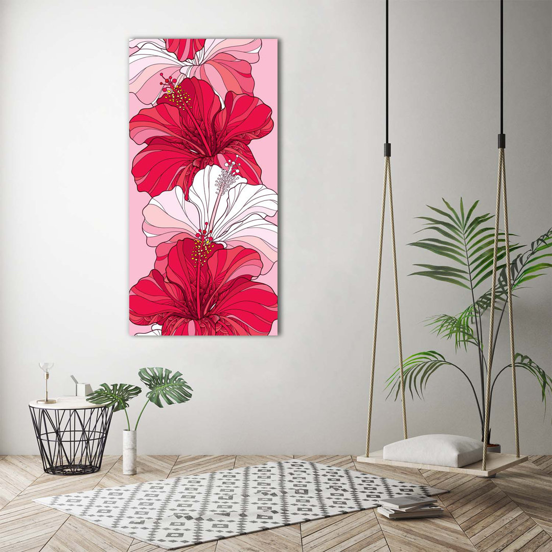 Hibiskus - Kunstdrucke auf Leinwand - Wrapped Canvas