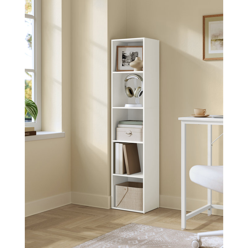 134.2cm H x 30.2cm W Bookcase, Cloud White