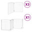 Archie & Oscar Dog Gate With Door Foldable 10 Panels Brown 800 Cm Poplar Wood-1144224496-1144224497