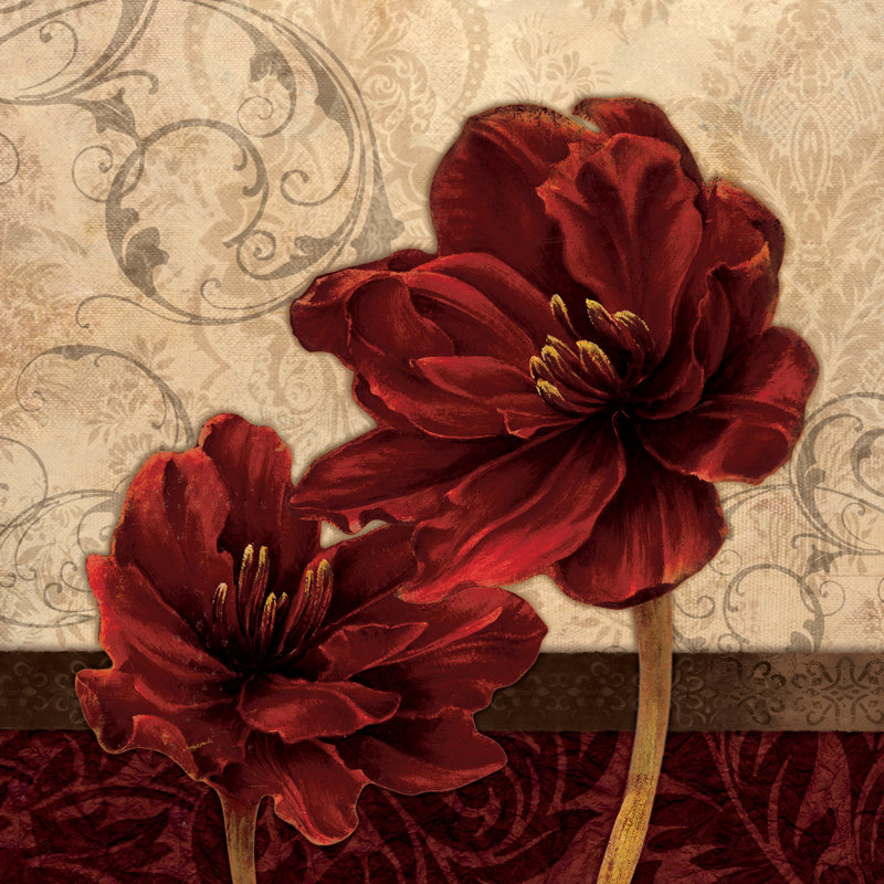 Fancy Floral Compilation 3 - Wrapped Canvas Print, 30cm H x 30cm W x 3.8cm D