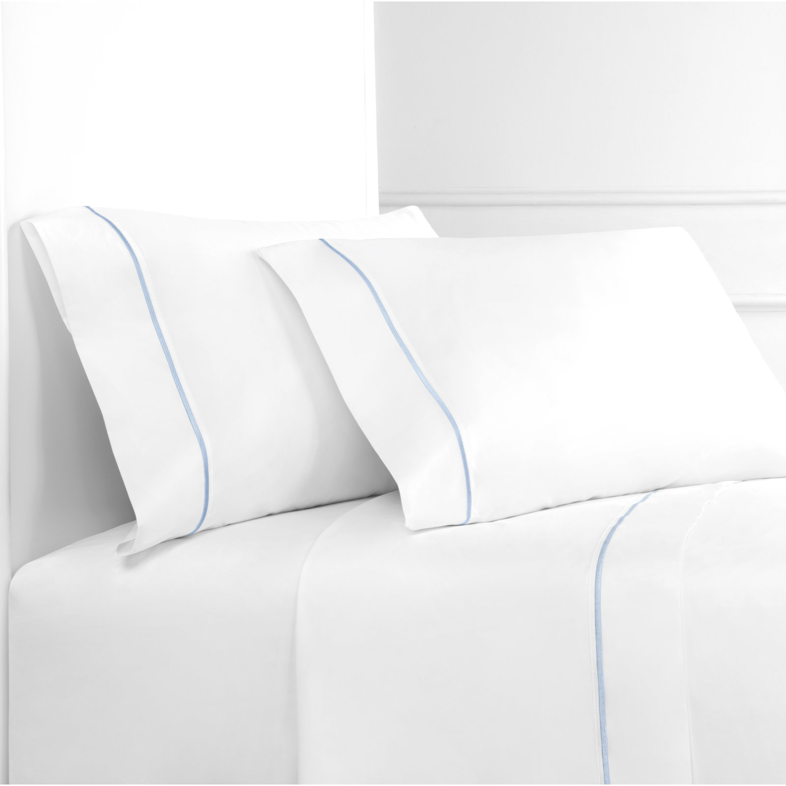 Benin Cotton Sheet Set, Full, Blue
