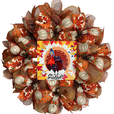 Thanksgiving Turkey Wreath With Gather