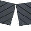 Carreaux de terrasse en plastique emboîtables, paquet de 44 tuiles de patio, 12 po x 12 po carré imperméable pour l'extérieur, utilisation de tous les temps, tuiles de patio pour la terrasse du balcon de la piscine-130196282