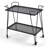 Geja Steel Wicker Bar Cart with Stools