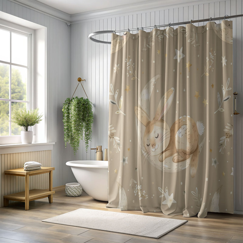 Rideau de douche Boho, H 74 po x l 71 po
