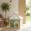 Maison de chat en cèdre avec toit en acrylique pour petits chats et chiens Orla Modern Farmhouse-126554062