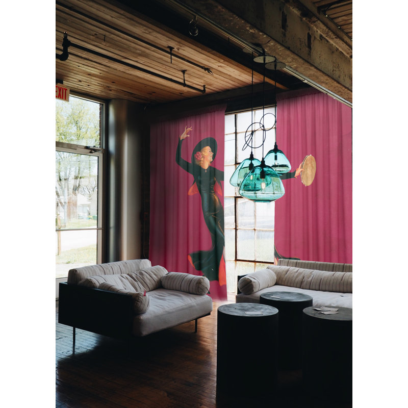 Blackout Curtain Panel Pair, 148 W x 300 D cm