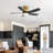 Rita 42" 5-Blade Modern Ceiling Fan Light With 6-Speed Adjustable Wind Speed-1187376889