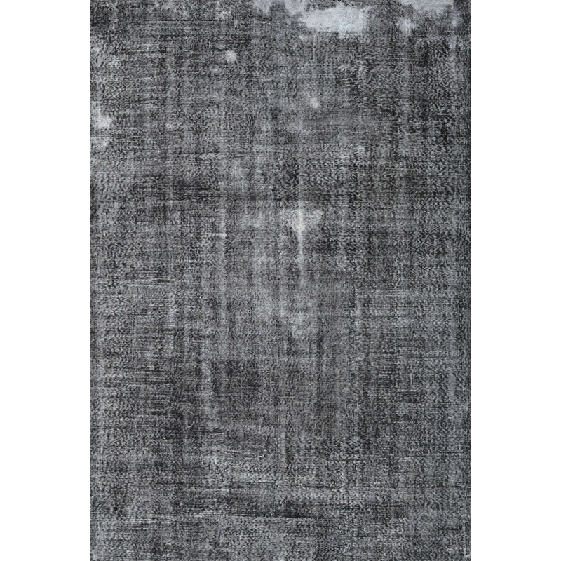 Tapis gris anthracite en laine Fran, Rectangle 5 pi x 8 pi